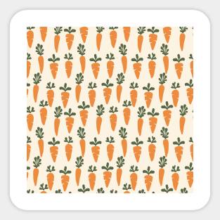 Trendy Carrots Vegetable Sticker